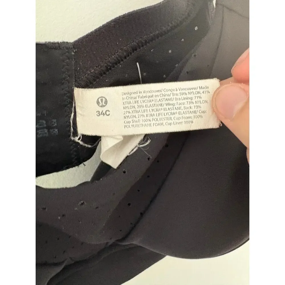 Lululemon Adjustable Sports Bra Size 34C